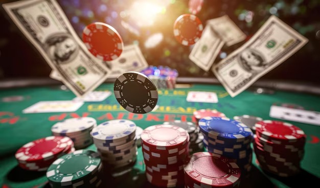 rollingspin platform interface showing football markets, live-dealer tables, and slot games